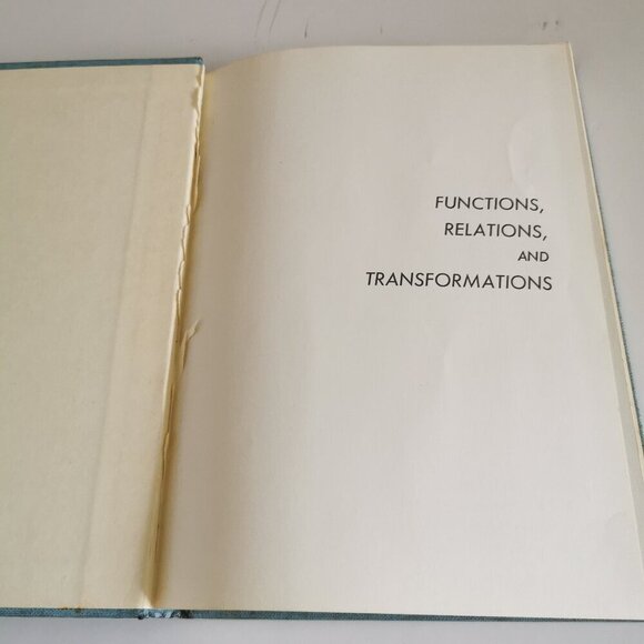 1960s Functions Relations & Transformations Textbook Vintage Math Logical Reason - Picture 4 of 12